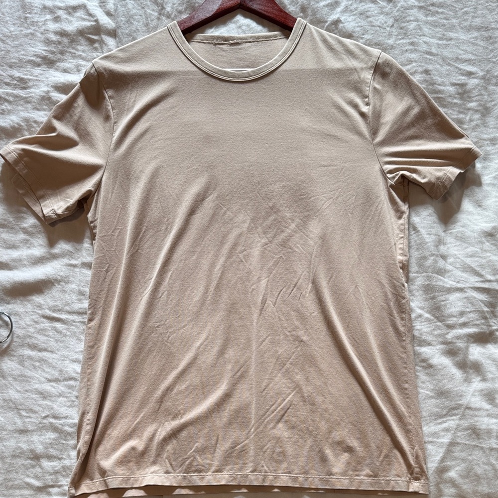 lululemon athletica Tan Short Sleeve Tee